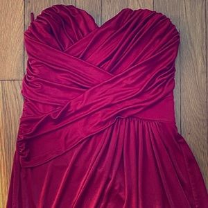 Super flattering red Express Dress